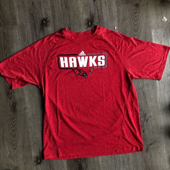 Atlanta Hawks NBA Athletic T by Adidas Climalite - Picture 2 of 3